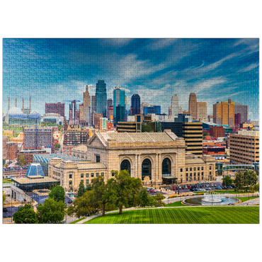 puzzleplate Skyline of Kansas City, Missouri, USA 1000 Jigsaw Puzzle