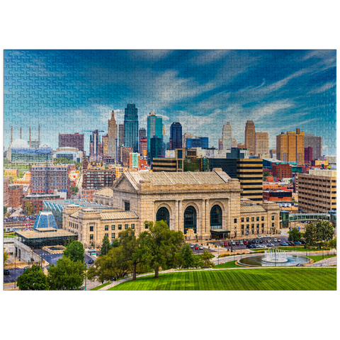 puzzleplate Skyline of Kansas City, Missouri, USA 1000 Jigsaw Puzzle
