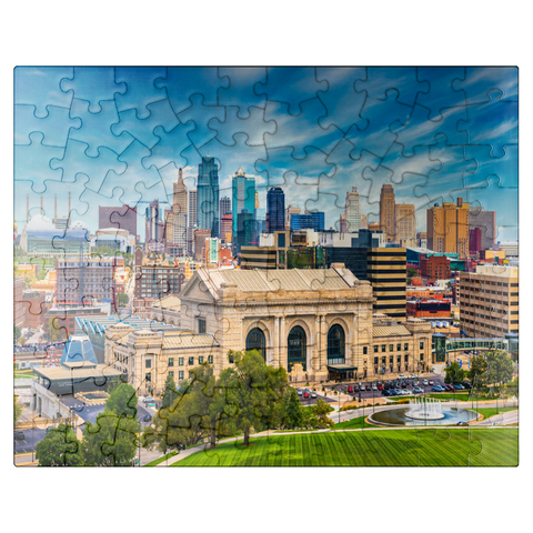 puzzleplate Skyline of Kansas City, Missouri, USA 100 Jigsaw Puzzle