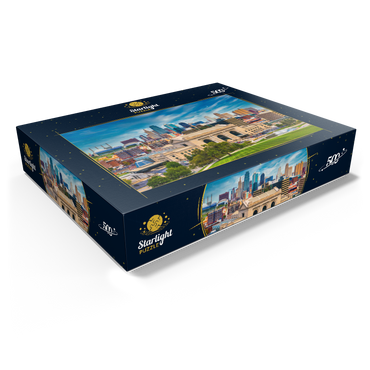Skyline of Kansas City, Missouri, USA 500 Jigsaw Puzzle box view1