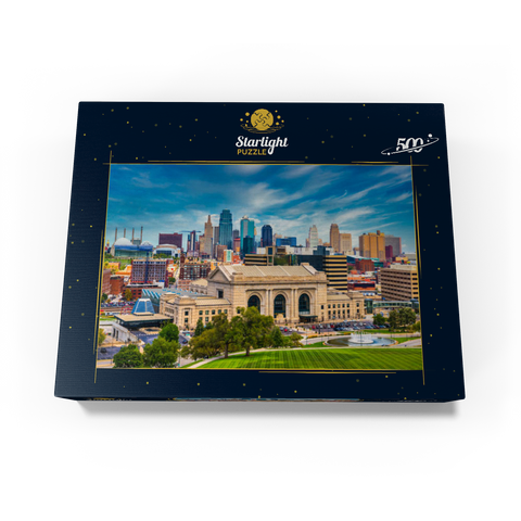 Skyline of Kansas City, Missouri, USA 500 Jigsaw Puzzle box view1