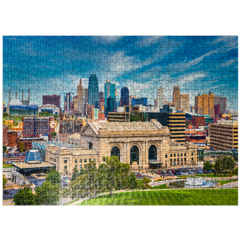 puzzleplate Skyline of Kansas City, Missouri, USA 500 Jigsaw Puzzle