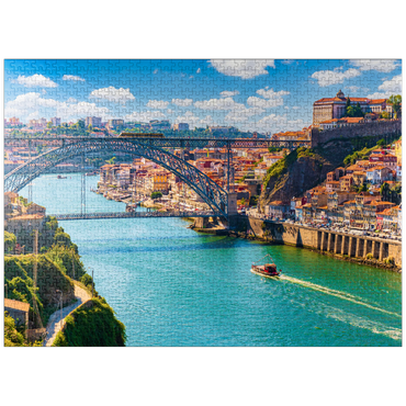 puzzleplate Picturesque colorful view of the old town of Porto, Portugal 1000 Jigsaw Puzzle
