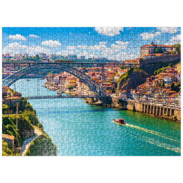 puzzleplate Picturesque colorful view of the old town of Porto, Portugal 500 Jigsaw Puzzle