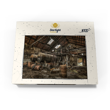 Lost Places - Rusted cisterns and barrels in an abandoned factory 1000 Jigsaw Puzzle box view1