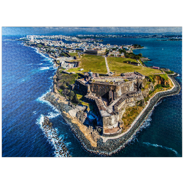 puzzleplate Aerial view of the Castillo San Felipe del Morro in Old San Juan, Puerto Rico 1000 Jigsaw Puzzle