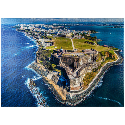 puzzleplate Aerial view of the Castillo San Felipe del Morro in Old San Juan, Puerto Rico 1000 Jigsaw Puzzle
