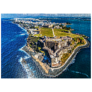 puzzleplate Aerial view of the Castillo San Felipe del Morro in Old San Juan, Puerto Rico 500 Jigsaw Puzzle