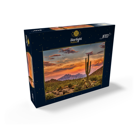 Sunset in the Sonoran Desert near Phoenix, Arizona 1000 Jigsaw Puzzle box view1
