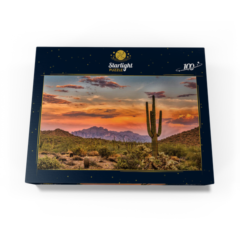 Sunset in the Sonoran Desert near Phoenix, Arizona 100 Jigsaw Puzzle box view1