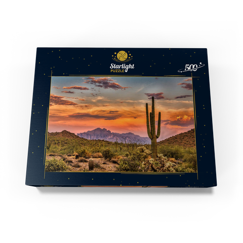 Sunset in the Sonoran Desert near Phoenix, Arizona 500 Jigsaw Puzzle box view1