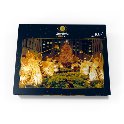 Rockefeller Center at Christmas time, New York City, New York, USA 100 Jigsaw Puzzle box view1