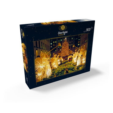 Rockefeller Center at Christmas time, New York City, New York, USA 500 Jigsaw Puzzle box view1
