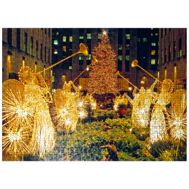puzzleplate Rockefeller Center at Christmas time, New York City, New York, USA 500 Jigsaw Puzzle