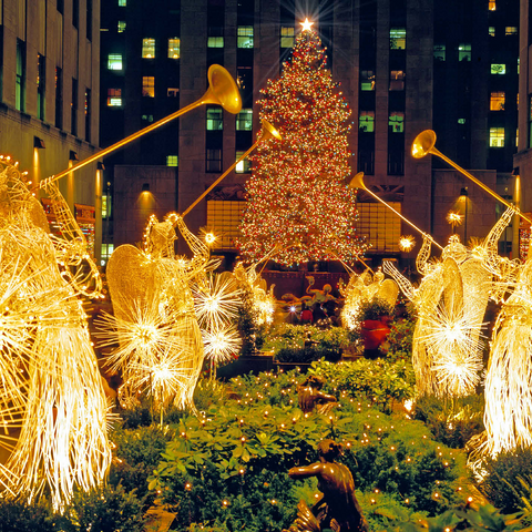 Rockefeller Center at Christmas time, New York City, New York, USA 500 Jigsaw Puzzle 3D Modell