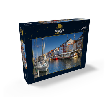 Boats at the branch canal Nyhavn in the district Frederiksstaden 500 Jigsaw Puzzle box view1