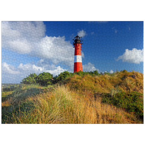 puzzleplate Hörnum lighthouse, Sylt island, Schleswig-Holstein, Germany 1000 Jigsaw Puzzle