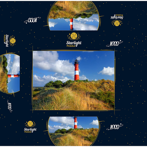 Hörnum lighthouse, Sylt island, Schleswig-Holstein, Germany 1000 Jigsaw Puzzle box 3D Modell