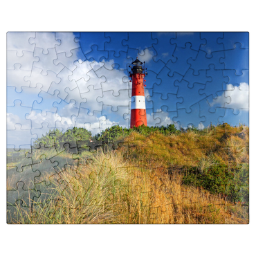 puzzleplate Hörnum lighthouse, Sylt island, Schleswig-Holstein, Germany 100 Jigsaw Puzzle