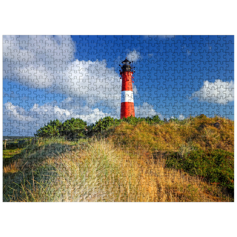 puzzleplate Hörnum lighthouse, Sylt island, Schleswig-Holstein, Germany 500 Jigsaw Puzzle