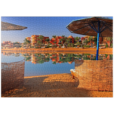 puzzleplate Lagoon beach near Hurghada, Red Sea, Egypt 1000 Jigsaw Puzzle