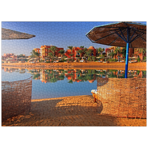 puzzleplate Lagoon beach near Hurghada, Red Sea, Egypt 1000 Jigsaw Puzzle