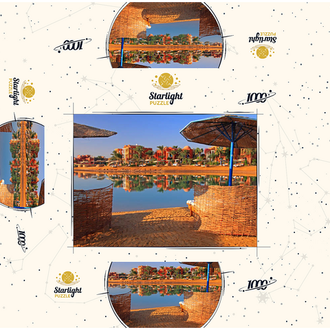 Lagoon beach near Hurghada, Red Sea, Egypt 1000 Jigsaw Puzzle box 3D Modell
