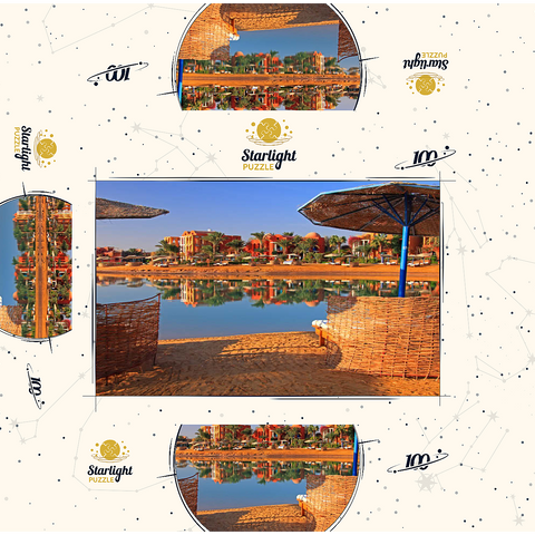 Lagoon beach near Hurghada, Red Sea, Egypt 100 Jigsaw Puzzle box 3D Modell