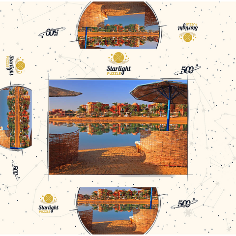Lagoon beach near Hurghada, Red Sea, Egypt 500 Jigsaw Puzzle box 3D Modell