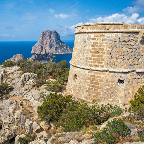 Torre de Savinar with view to the islands Es Vedranell and Es Vedra - Ibiza, 1000 Jigsaw Puzzle 3D Modell