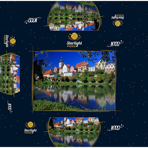 View over the river Mur to Frohnleiten, Styria, Austria 1000 Jigsaw Puzzle box 3D Modell