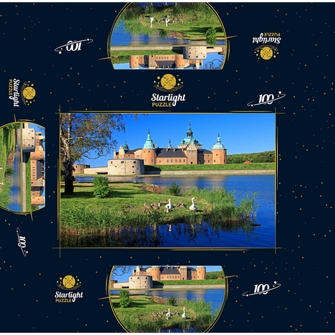 Kalmar Castle, Smaland, Sweden 100 Jigsaw Puzzle box 3D Modell