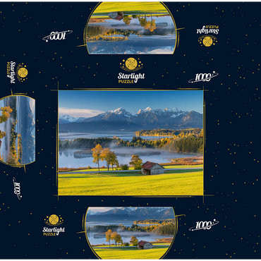 View over the Forggensee near Füssen 1000 Jigsaw Puzzle box 3D Modell