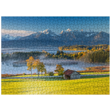 puzzleplate View over the Forggensee near Füssen 500 Jigsaw Puzzle