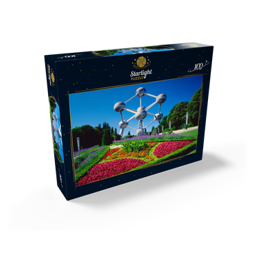 Atomium in Laeken district, built for the 1958 World's Fair - Brussels, Belgium 100 Jigsaw Puzzle box view1
