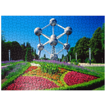 puzzleplate Atomium in Laeken district, built for the 1958 World's Fair - Brussels, Belgium 500 Jigsaw Puzzle