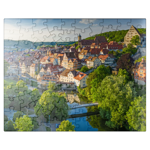 puzzleplate View of the old town on the Kocher 100 Jigsaw Puzzle