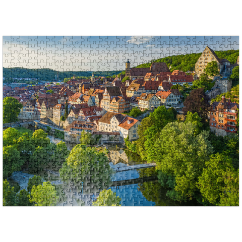 puzzleplate View of the old town on the Kocher 500 Jigsaw Puzzle