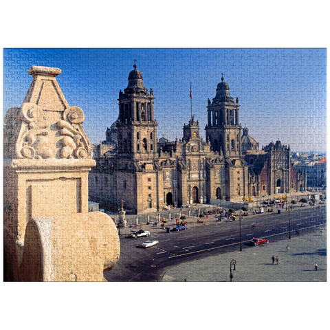 puzzleplate Cathedral at the Zocalo in the historic center of Mexico City 1000 Jigsaw Puzzle