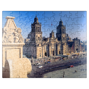 puzzleplate Cathedral at the Zocalo in the historic center of Mexico City 100 Jigsaw Puzzle