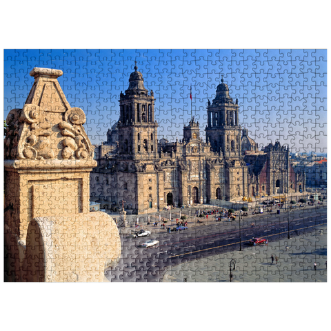puzzleplate Cathedral at the Zocalo in the historic center of Mexico City 500 Jigsaw Puzzle