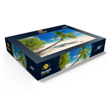 Palm beach on the island of Aitutaki, Cook Islands, South Seas 500 Jigsaw Puzzle box view1