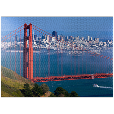 puzzleplate Golden Gate Bridge in front of San Francisco, California, USA 1000 Jigsaw Puzzle