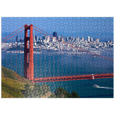 puzzleplate Golden Gate Bridge in front of San Francisco, California, USA 500 Jigsaw Puzzle