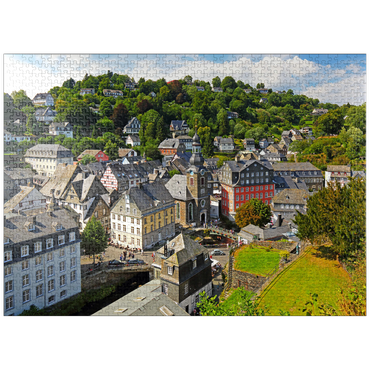 puzzleplate Old town with Protestant town church, Monschau 1000 Jigsaw Puzzle