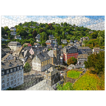 puzzleplate Old town with Protestant town church, Monschau 500 Jigsaw Puzzle