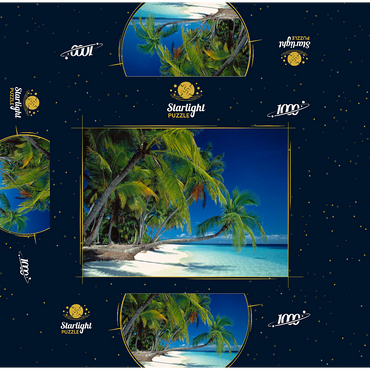 Vacation paradise, Maldives 1000 Jigsaw Puzzle box 3D Modell