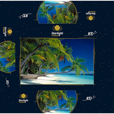 Vacation paradise, Maldives 100 Jigsaw Puzzle box 3D Modell