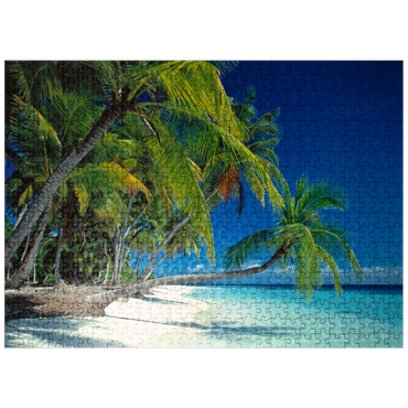 puzzleplate Vacation paradise, Maldives 500 Jigsaw Puzzle