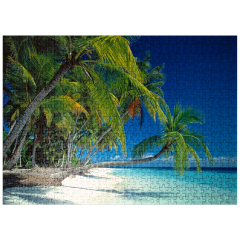 puzzleplate Vacation paradise, Maldives 500 Jigsaw Puzzle